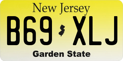 NJ license plate B69XLJ