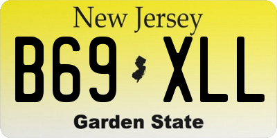 NJ license plate B69XLL