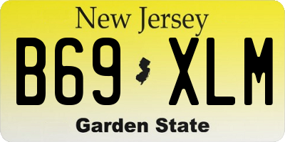 NJ license plate B69XLM