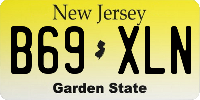 NJ license plate B69XLN