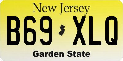 NJ license plate B69XLQ