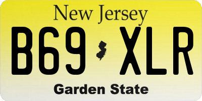NJ license plate B69XLR