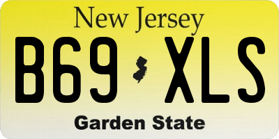 NJ license plate B69XLS