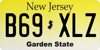 NJ license plate B69XLZ