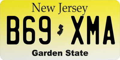 NJ license plate B69XMA