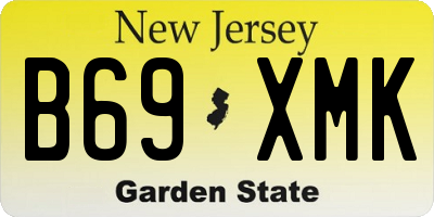 NJ license plate B69XMK