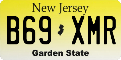 NJ license plate B69XMR