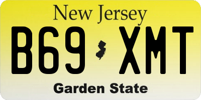 NJ license plate B69XMT