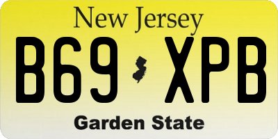NJ license plate B69XPB