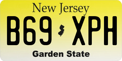 NJ license plate B69XPH