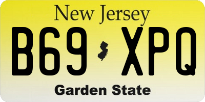 NJ license plate B69XPQ