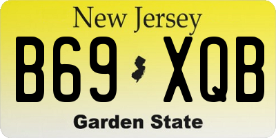 NJ license plate B69XQB