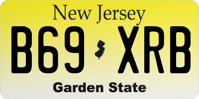 NJ license plate B69XRB