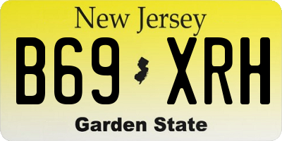 NJ license plate B69XRH