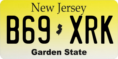 NJ license plate B69XRK