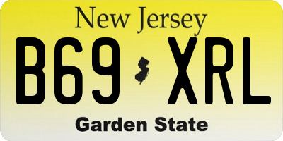 NJ license plate B69XRL