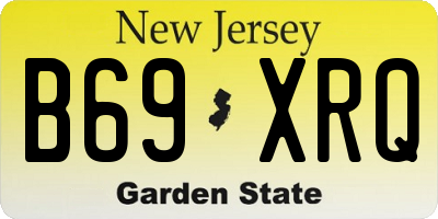 NJ license plate B69XRQ