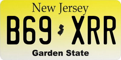 NJ license plate B69XRR