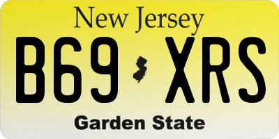 NJ license plate B69XRS
