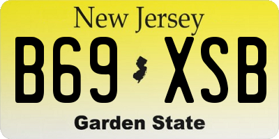 NJ license plate B69XSB