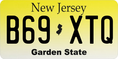 NJ license plate B69XTQ