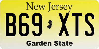 NJ license plate B69XTS