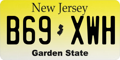 NJ license plate B69XWH
