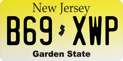NJ license plate B69XWP