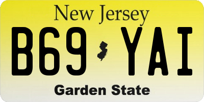 NJ license plate B69YAI