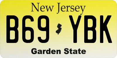 NJ license plate B69YBK