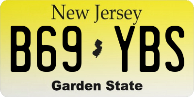 NJ license plate B69YBS
