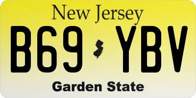 NJ license plate B69YBV