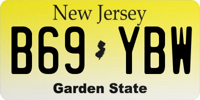 NJ license plate B69YBW
