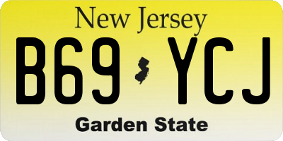 NJ license plate B69YCJ