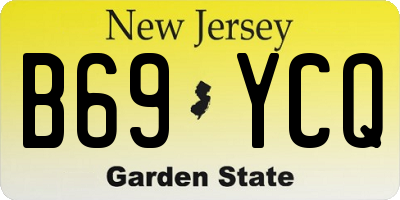 NJ license plate B69YCQ