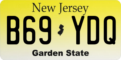 NJ license plate B69YDQ