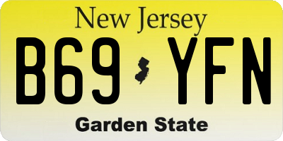 NJ license plate B69YFN