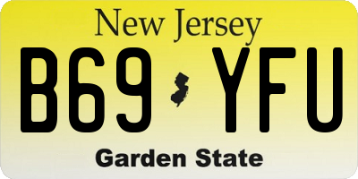 NJ license plate B69YFU