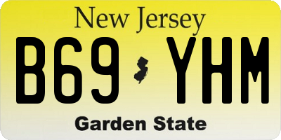 NJ license plate B69YHM