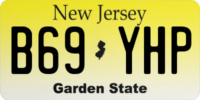 NJ license plate B69YHP