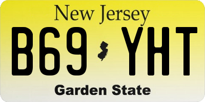 NJ license plate B69YHT