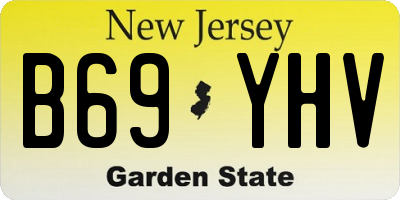 NJ license plate B69YHV