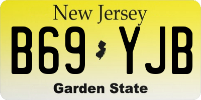 NJ license plate B69YJB