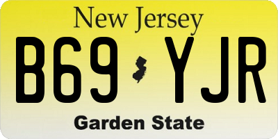 NJ license plate B69YJR