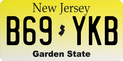 NJ license plate B69YKB