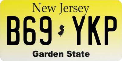 NJ license plate B69YKP