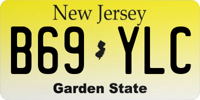 NJ license plate B69YLC