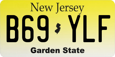 NJ license plate B69YLF