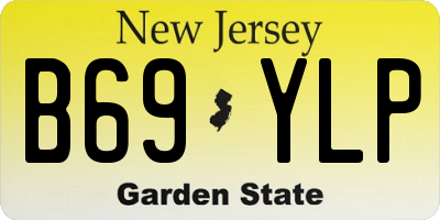 NJ license plate B69YLP