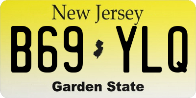 NJ license plate B69YLQ